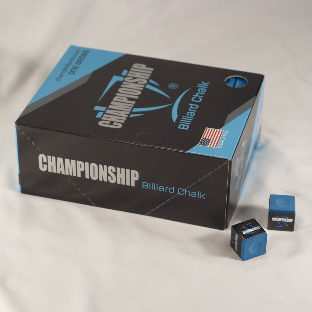 championship blue championship billiards chalk gross