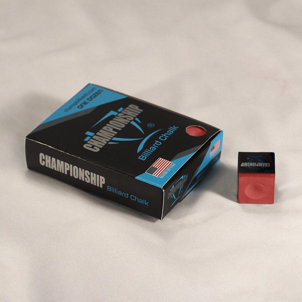 red championship billiards chalk dozen